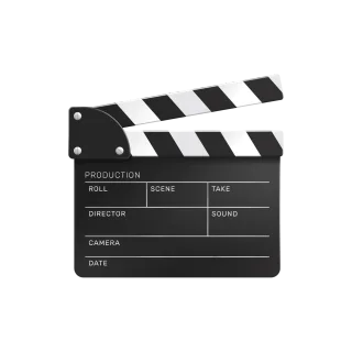 Film clapperboard illustration