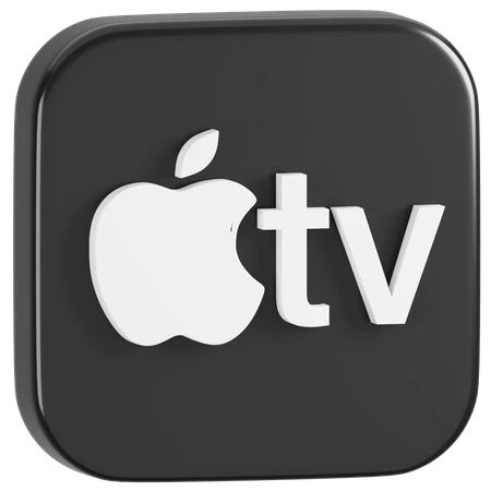 3D Apple TV icon for my love of television